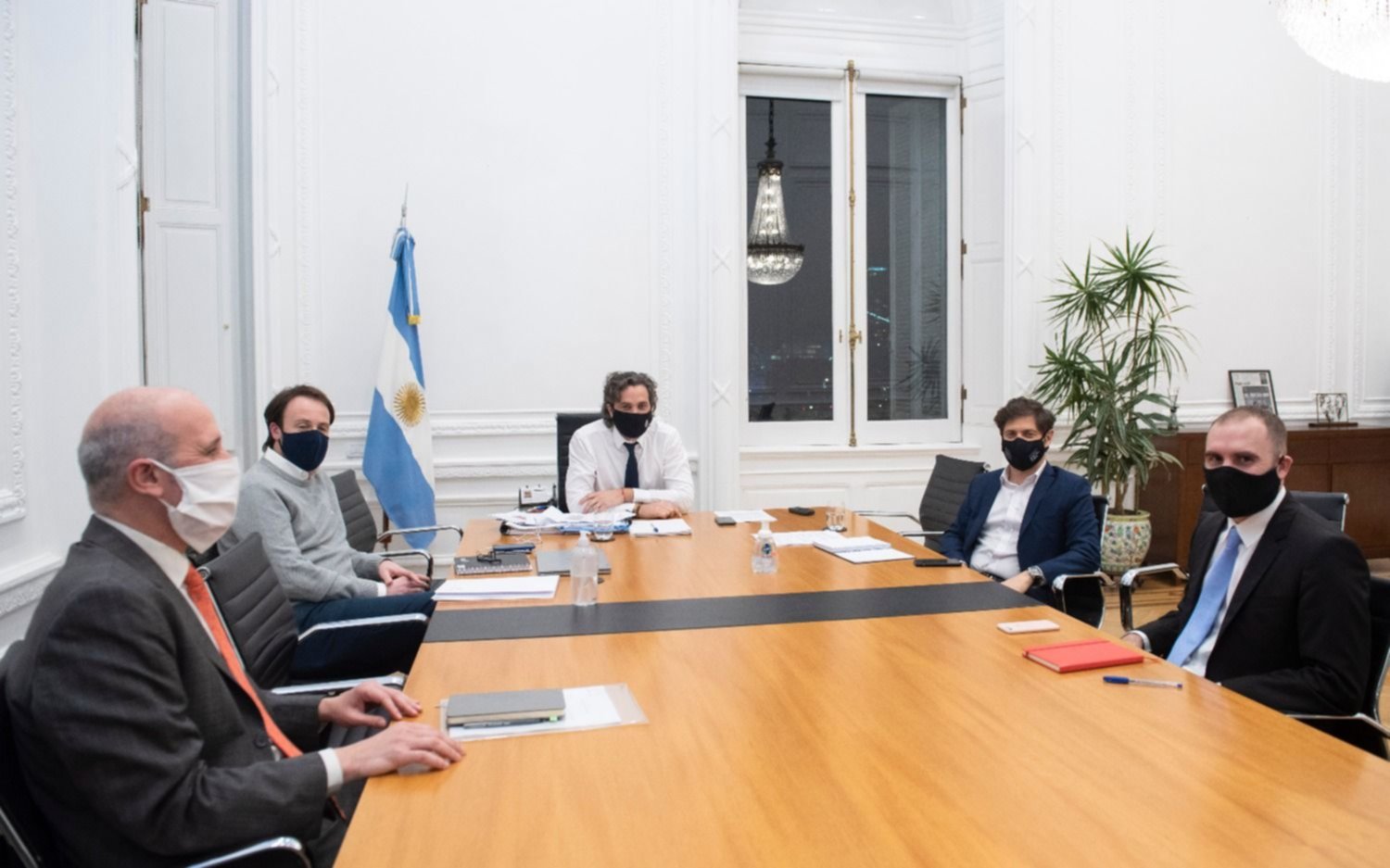 Reunión en la Rosada por la pospandemia en la provincia de Buenos Aires