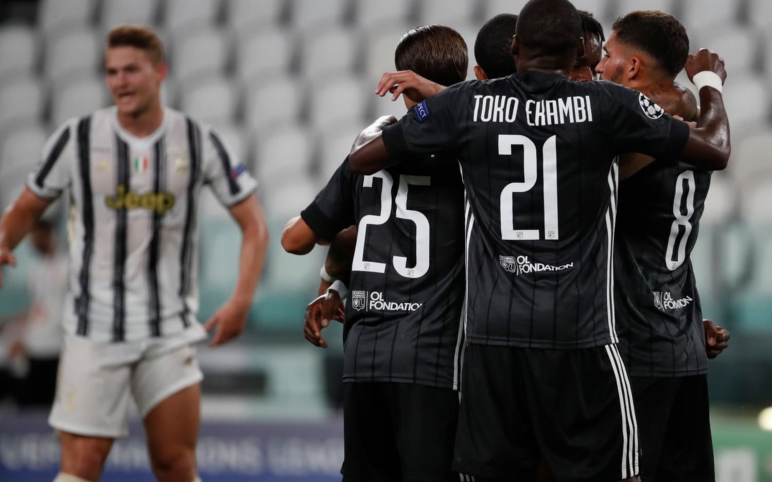 Batacazo en la Champions: afuera Juventus a manos de Lyon y el City eliminó al Madrid