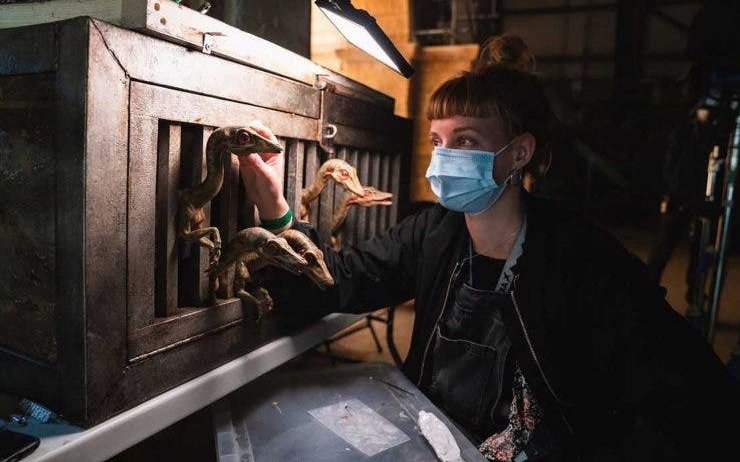 Con estrictos protocolos , así se retomó el rodaje de la nueva película de Jurassic World