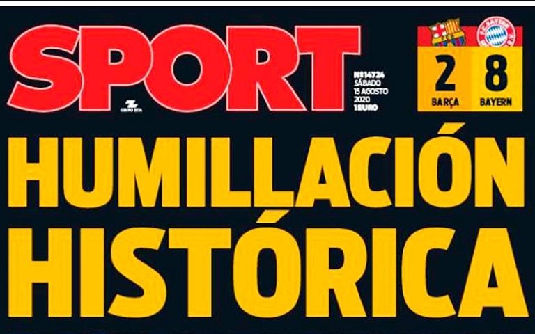 Para los diarios catalanes la derrota fue una “humillación”