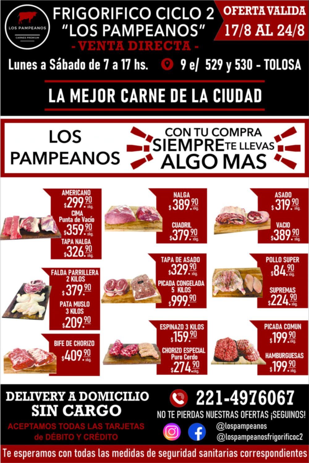 Frigorífico ciclo 2 Los Pampeanos, con tu compra siempre llevate algo más