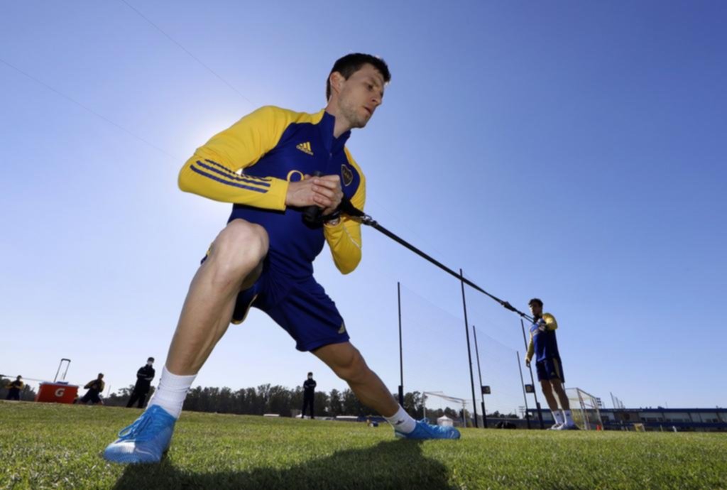 Soldano se entrenó con el resto del plantel y Cardona está al caer
