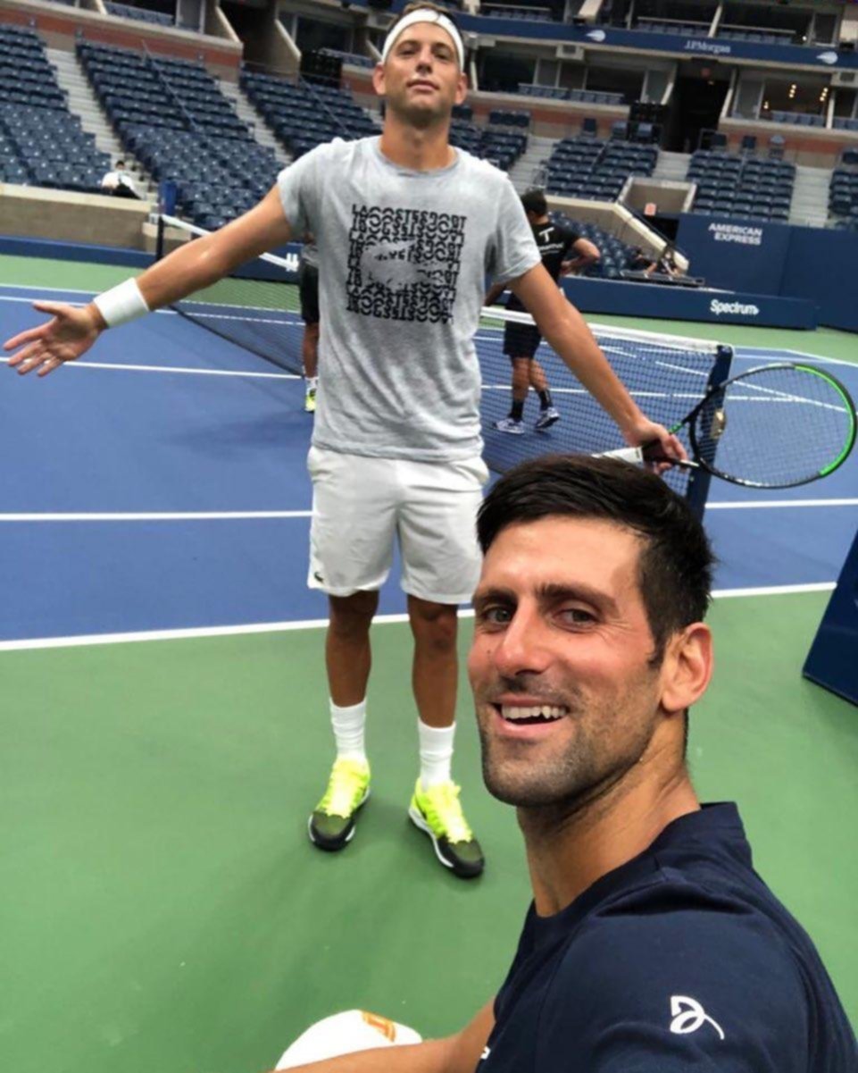 “Nole” ya se entrenó en Nueva York de cara al US Open