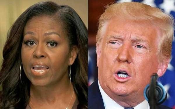 Michelle Obama y Trump, en un filoso duelo de críticas