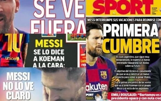 Los medios españoles explotan y destacan el “enfado y calentón” de Messi