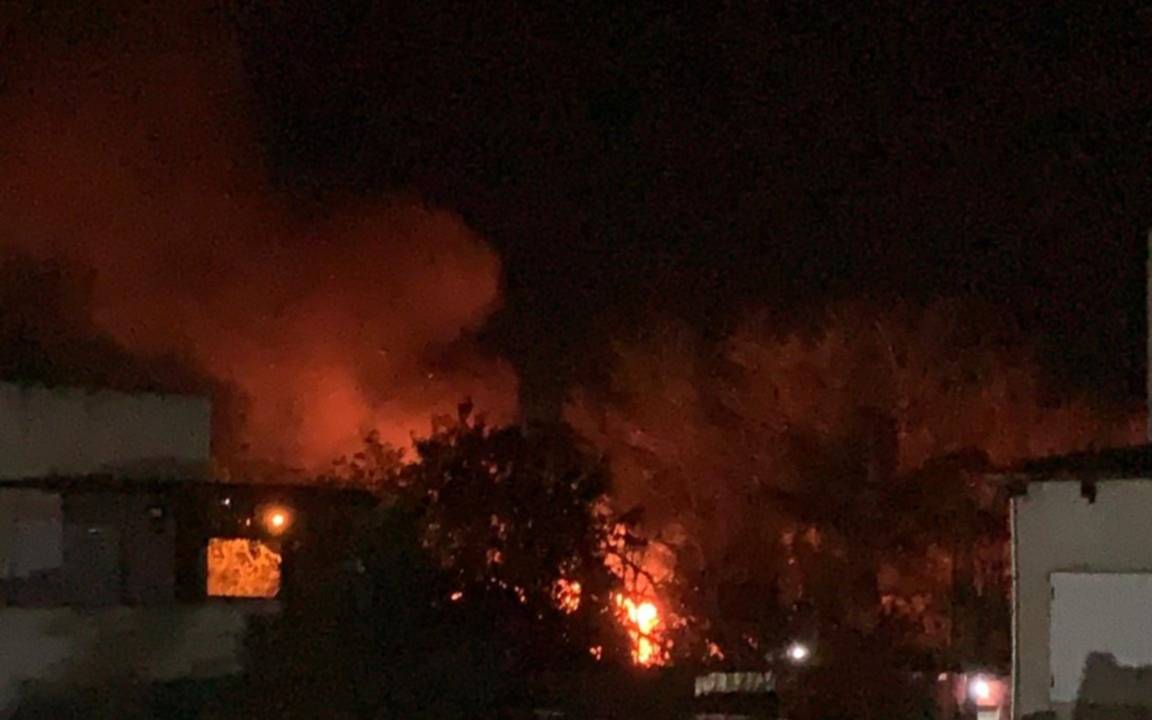 Inquietud por el incendio en una zona de usurpaciones en Villa Elisa