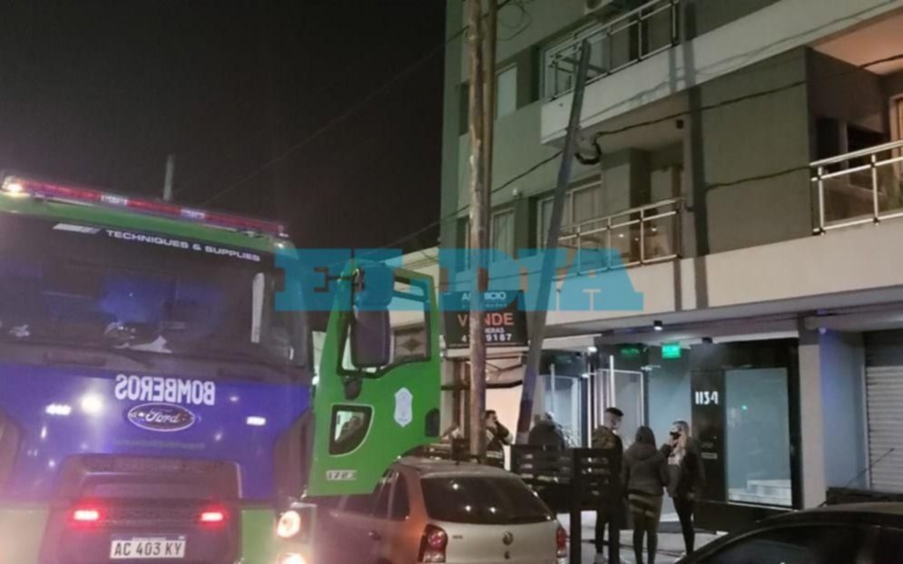 Incendio en un edificio de barrio Norte