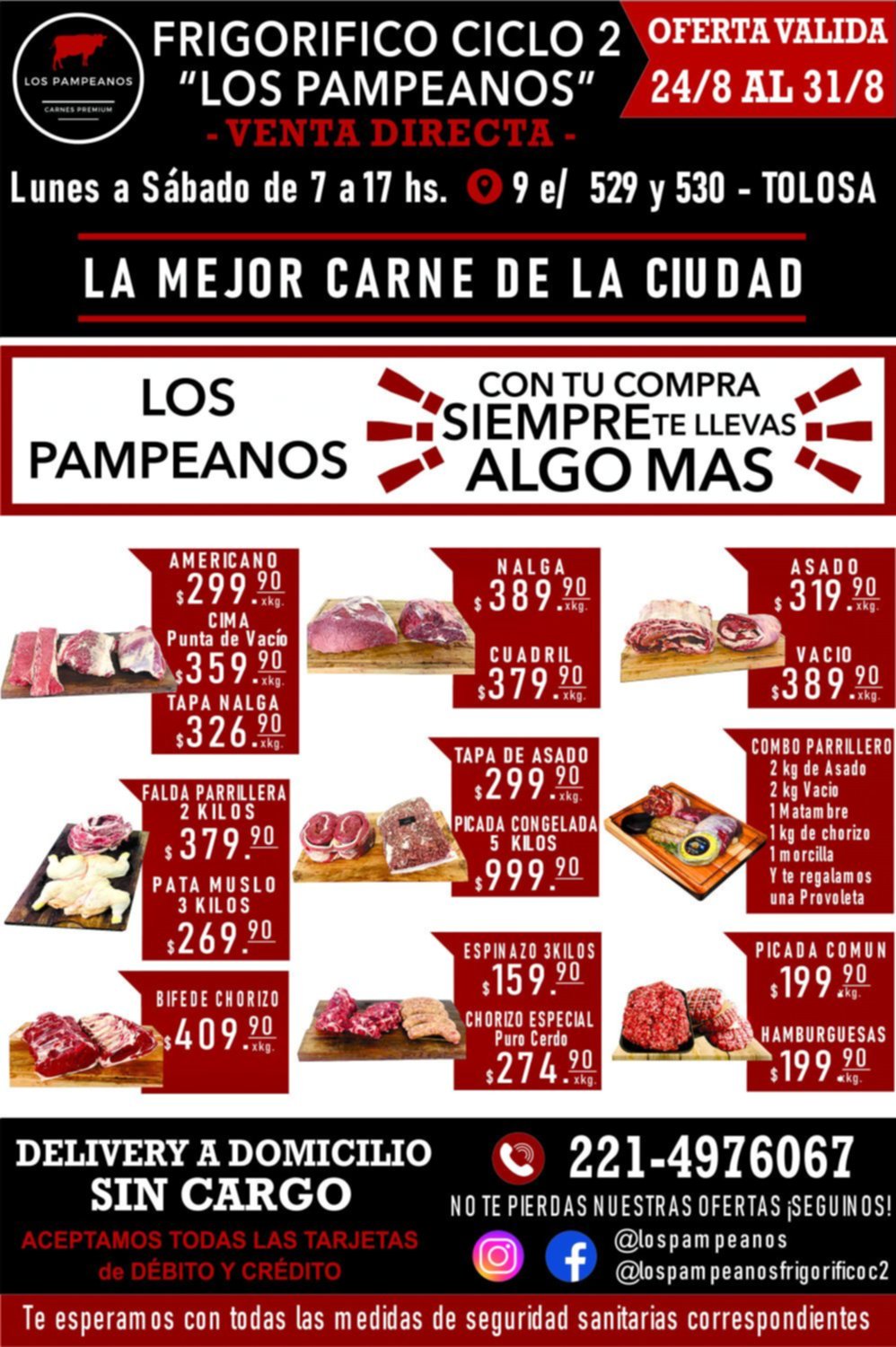 Frigorífico ciclo 2 Los Pampeanos, con tu compra siempre llevate algo más