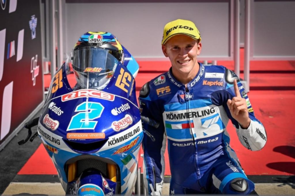 Rodrigo, el argentino que logró otra pole en Moto 3 y pisa cada vez más fuerte