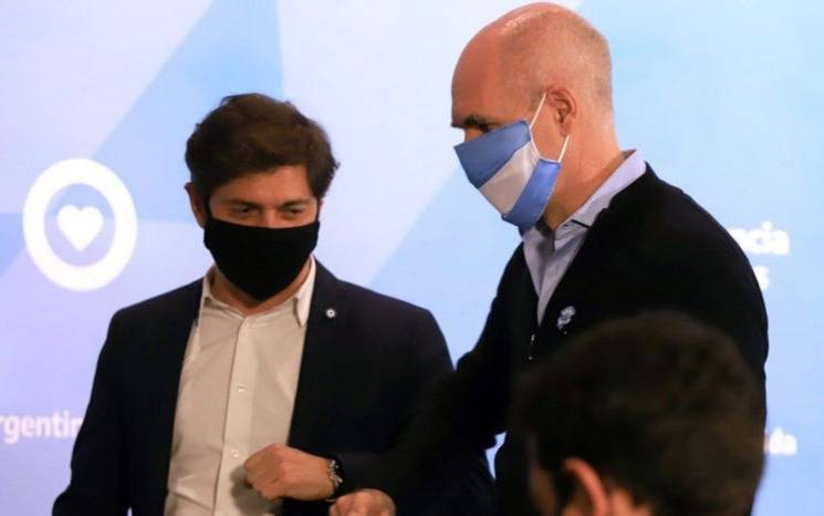 Kicillof recibe a Rodríguez  Larreta y hablarán de las aperturas gastronómicas