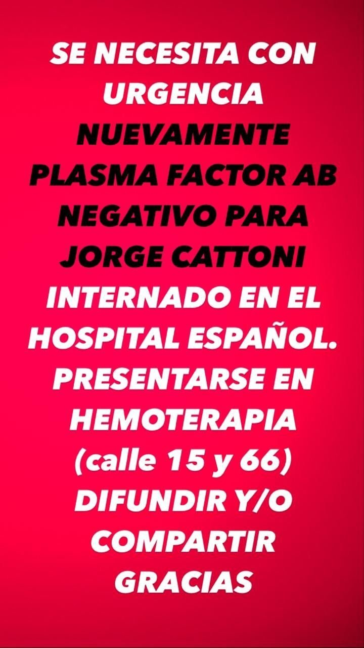 Una familia platense busca plasma de paciente recuperado de Covid-19 para "salvar una vida"