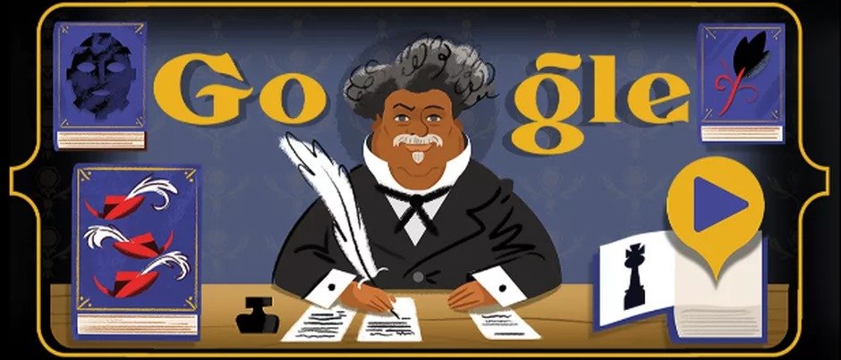 Google homenajea a Alejandro Dumas por un nuevo aniversario de “El conde de Montecristo”