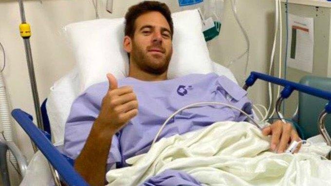 Del Potro recibió el alta médica y ya comenzó la rehabilitación