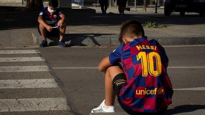 El desconsuelo de un nene que no pudo ver a Messi