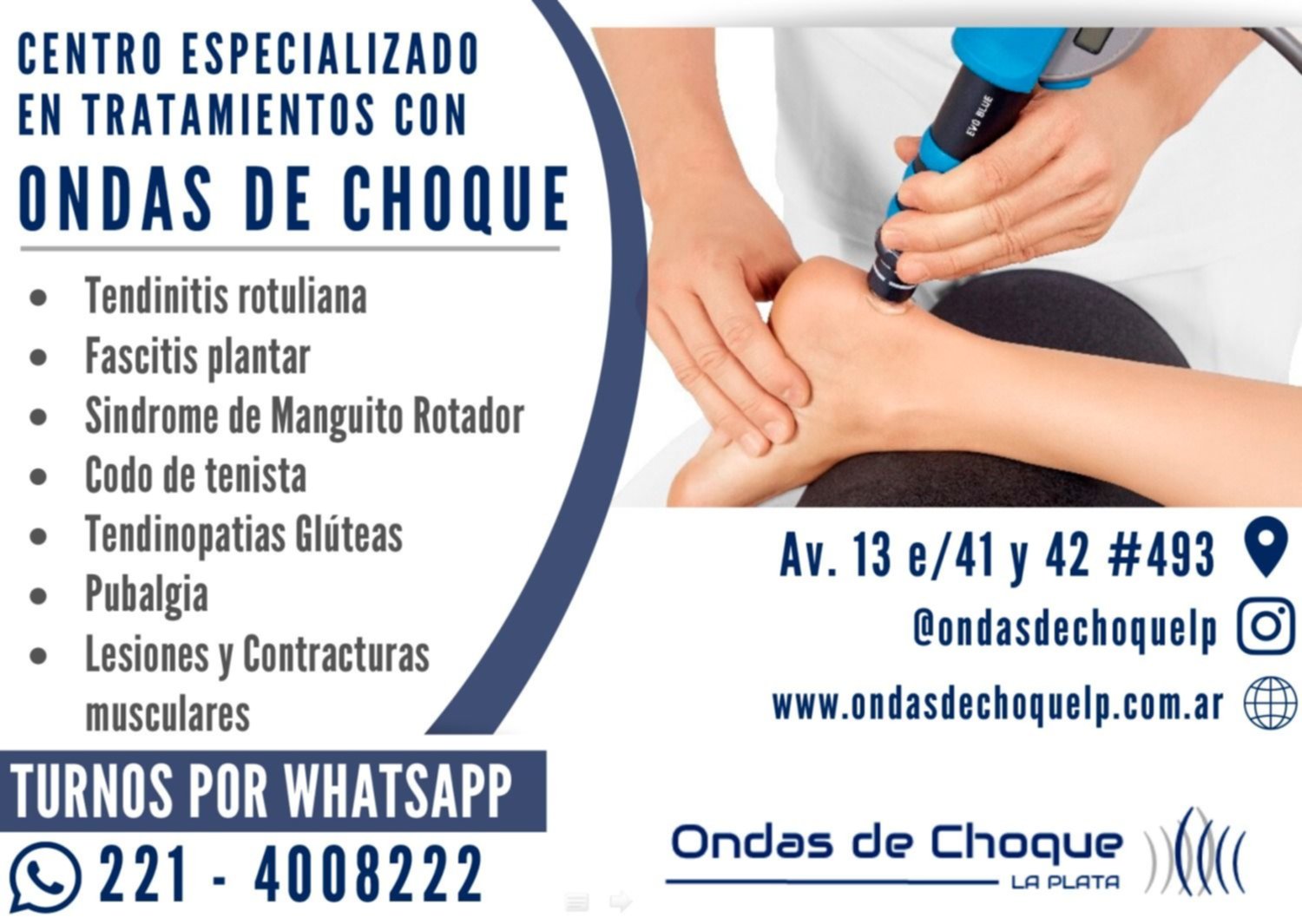 Centro especializado en tratamientos con ondas de choque