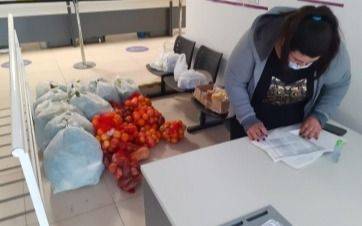 Primera entrega de combos "compra en red"