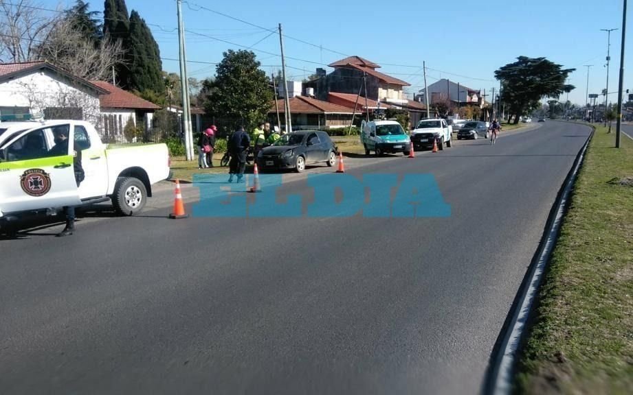 Camino Centenario: se descompensó y provocó un accidente 