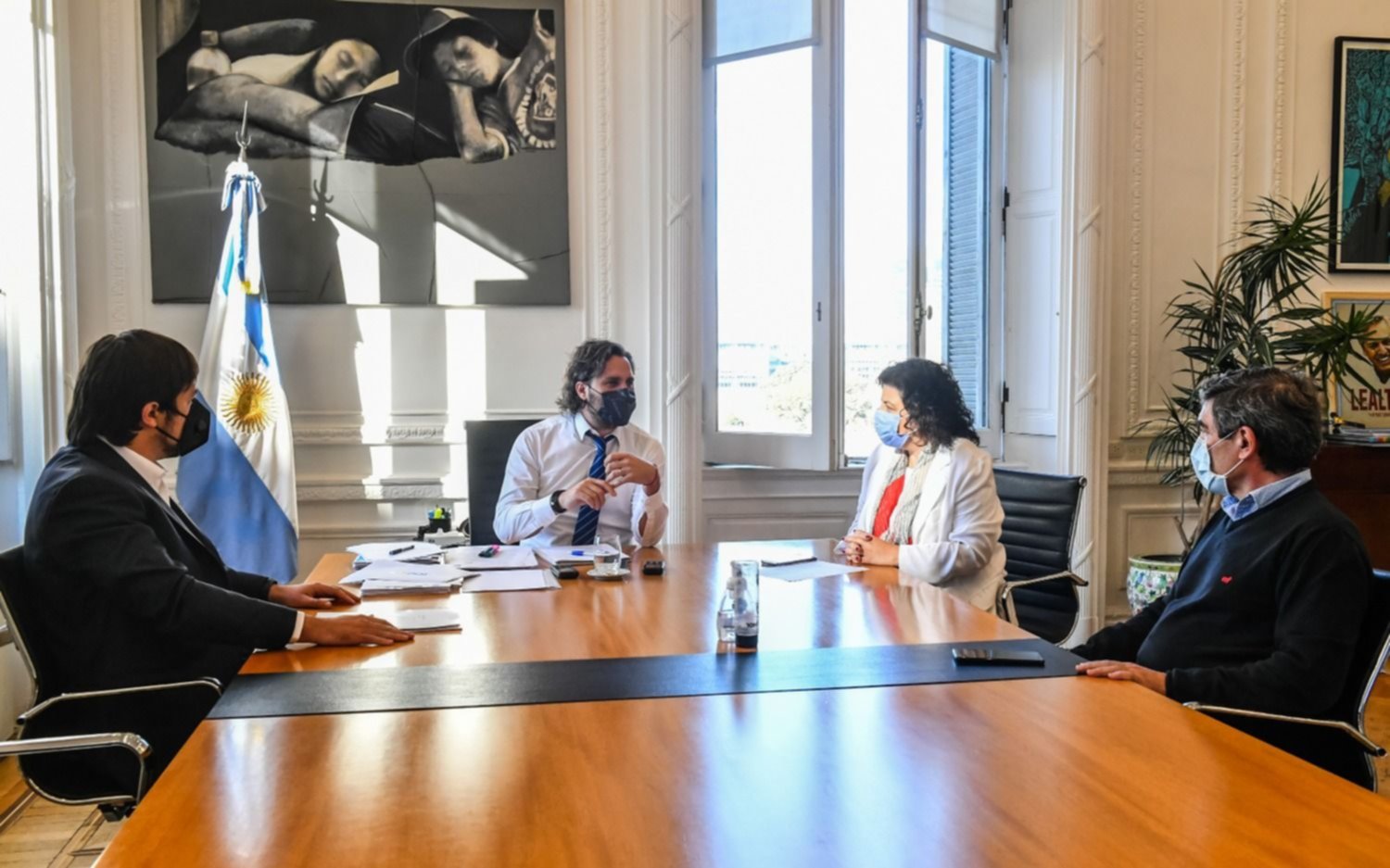 Encabezado por Cafiero, el gabinete económico terminó la reunión en Casa Rosada