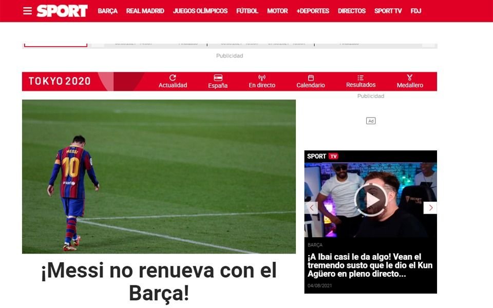 Los medios del mundo y las redes hablan de la salida de Messi del Barcelona
