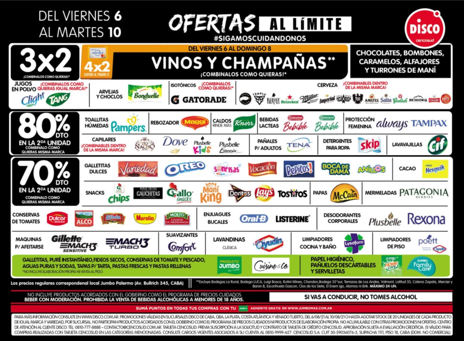 Ofertas al límite del viernes 6 al martes 10