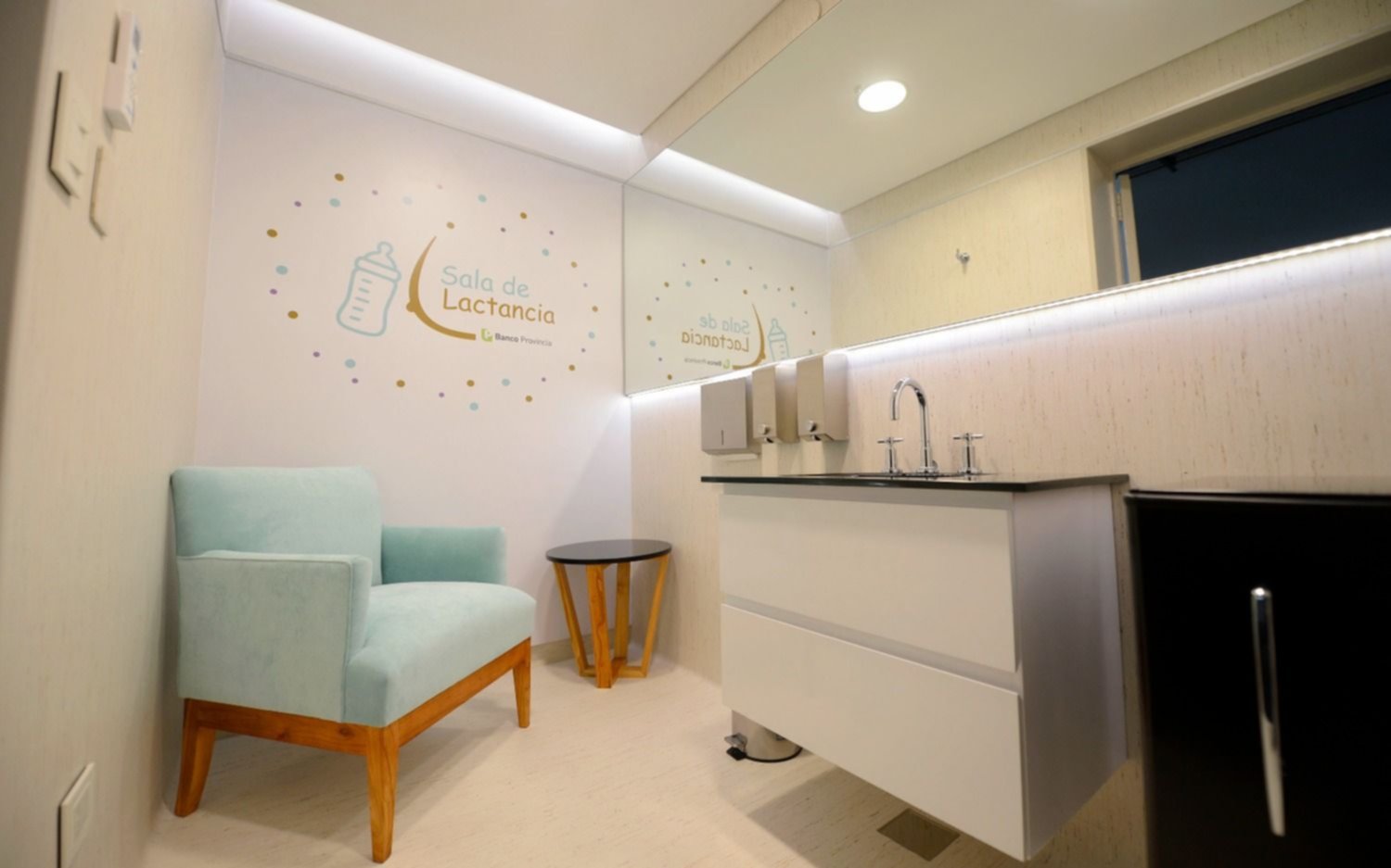 El Banco Provincia instaló lactarios en sus edificios centrales