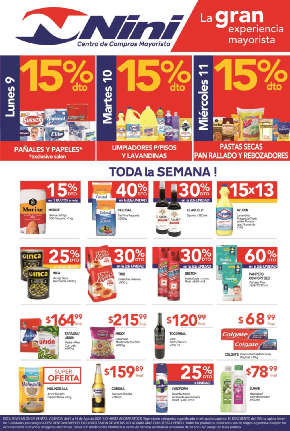 Aprovechá a comprar al mejor precio mayorista y con 15% de descuento