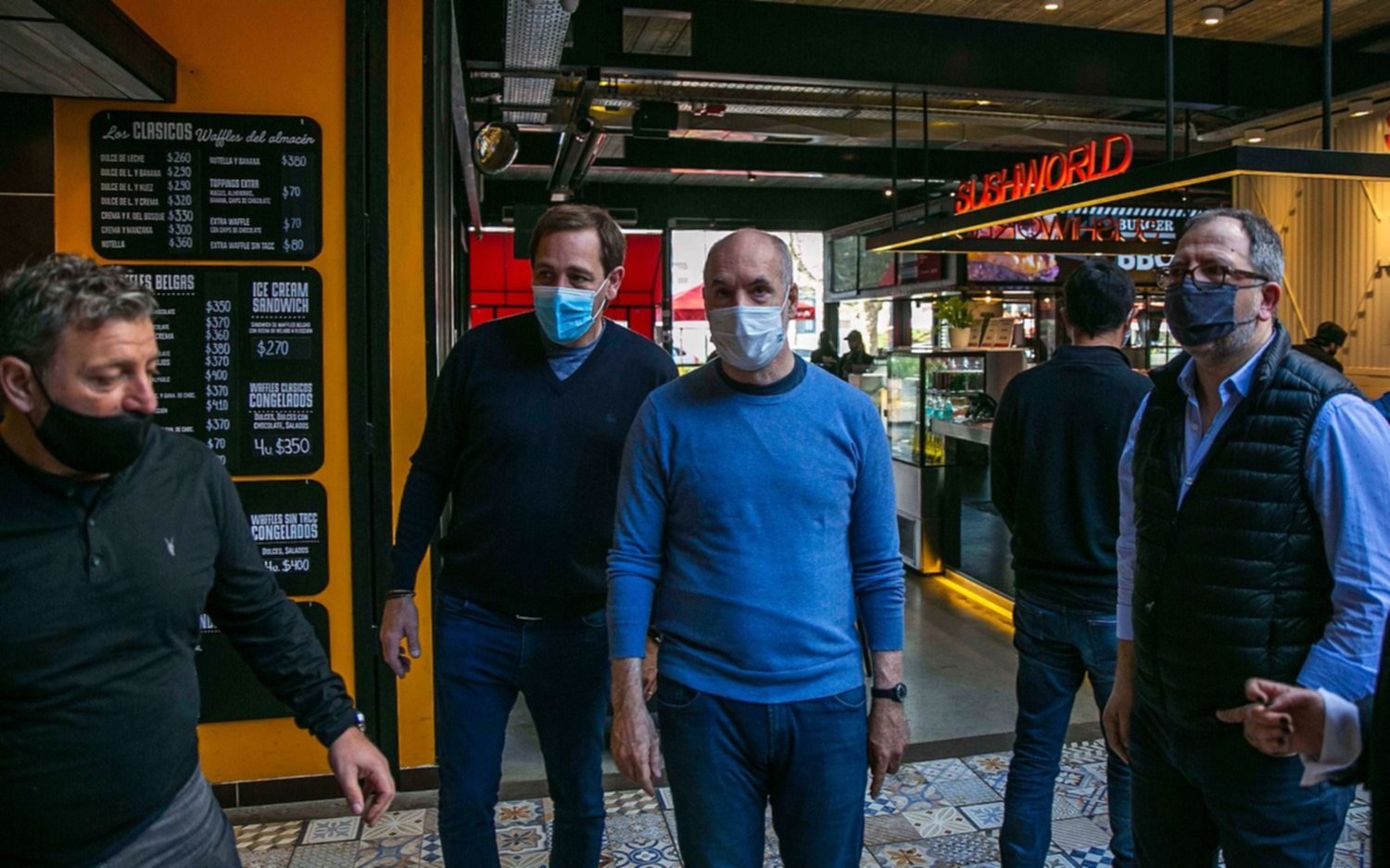 Rodríguez Larreta de visita en La Plata: se reunió con Garro en un bar céntrico de la Ciudad