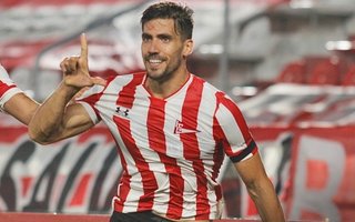 Fabián Noguera: "Estoy donde quiero estar y eso se vió reflejado en el festejo de mi gol a Boca"