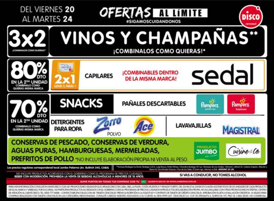 Ofertas al límite del viernes 20 al martes 24