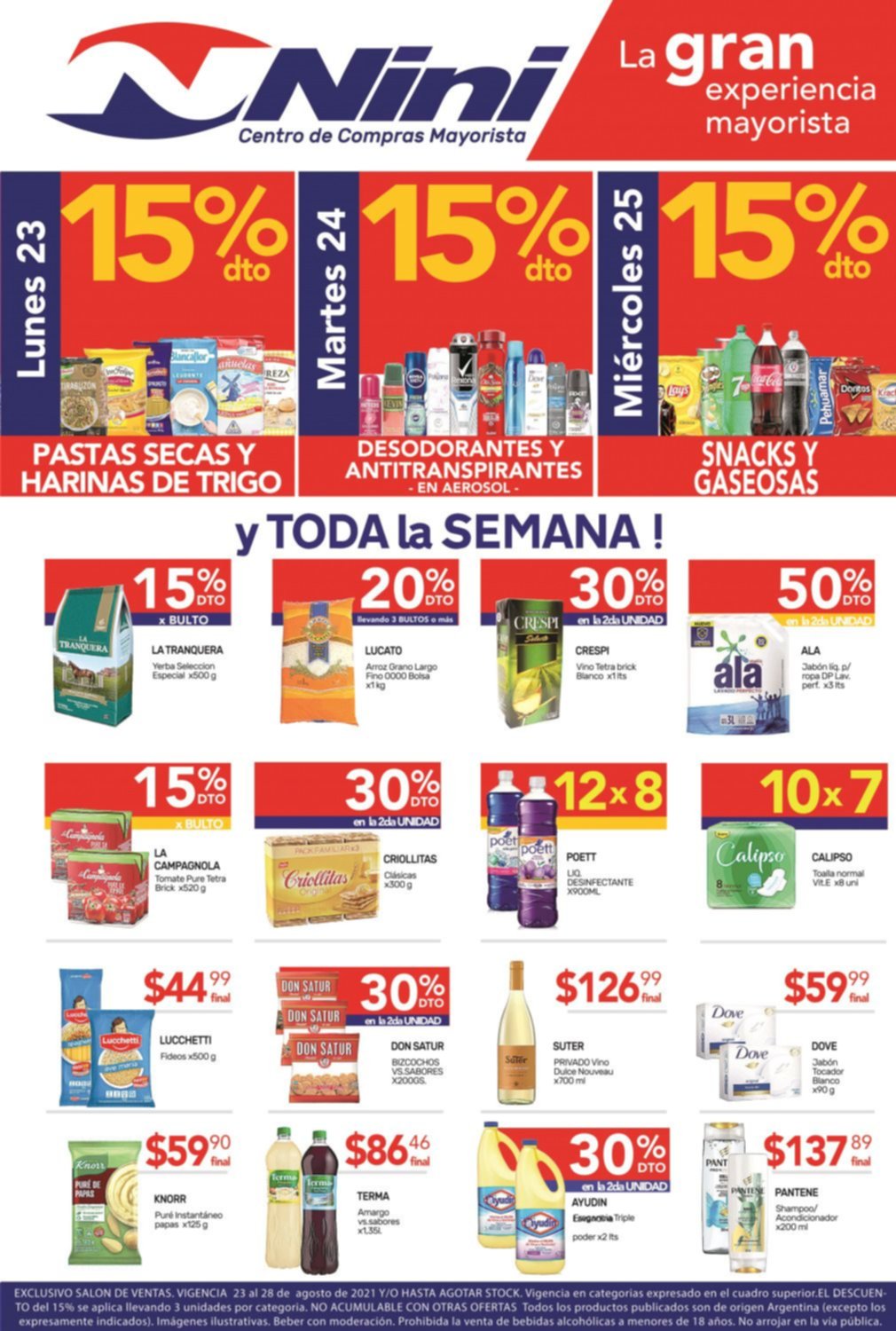 Elegí comprar al mejor precio mayorista y con 15% de descuento
