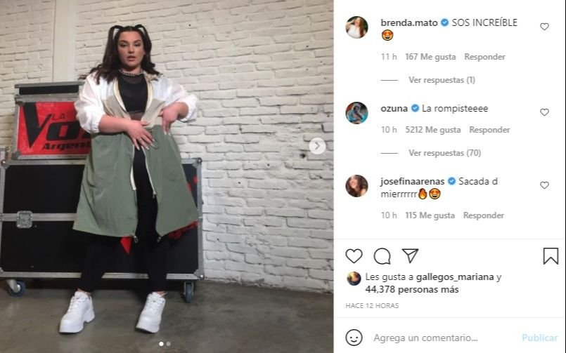 La platense Luz Gaggi vive un sueño en La Voz: Ozuna le escribió "la rompiste"