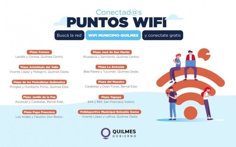 Se instaló  WIFI gratuito en espacios públicos del distrito 