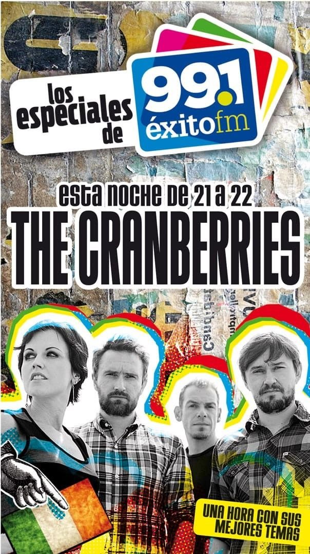 Esta noche llega The Cranberries a los especiales de Éxito FM 99.1