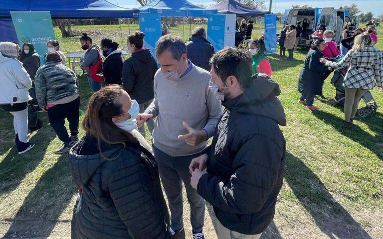 Escudero participó del plan de vacunación contra el Covid casa por casa