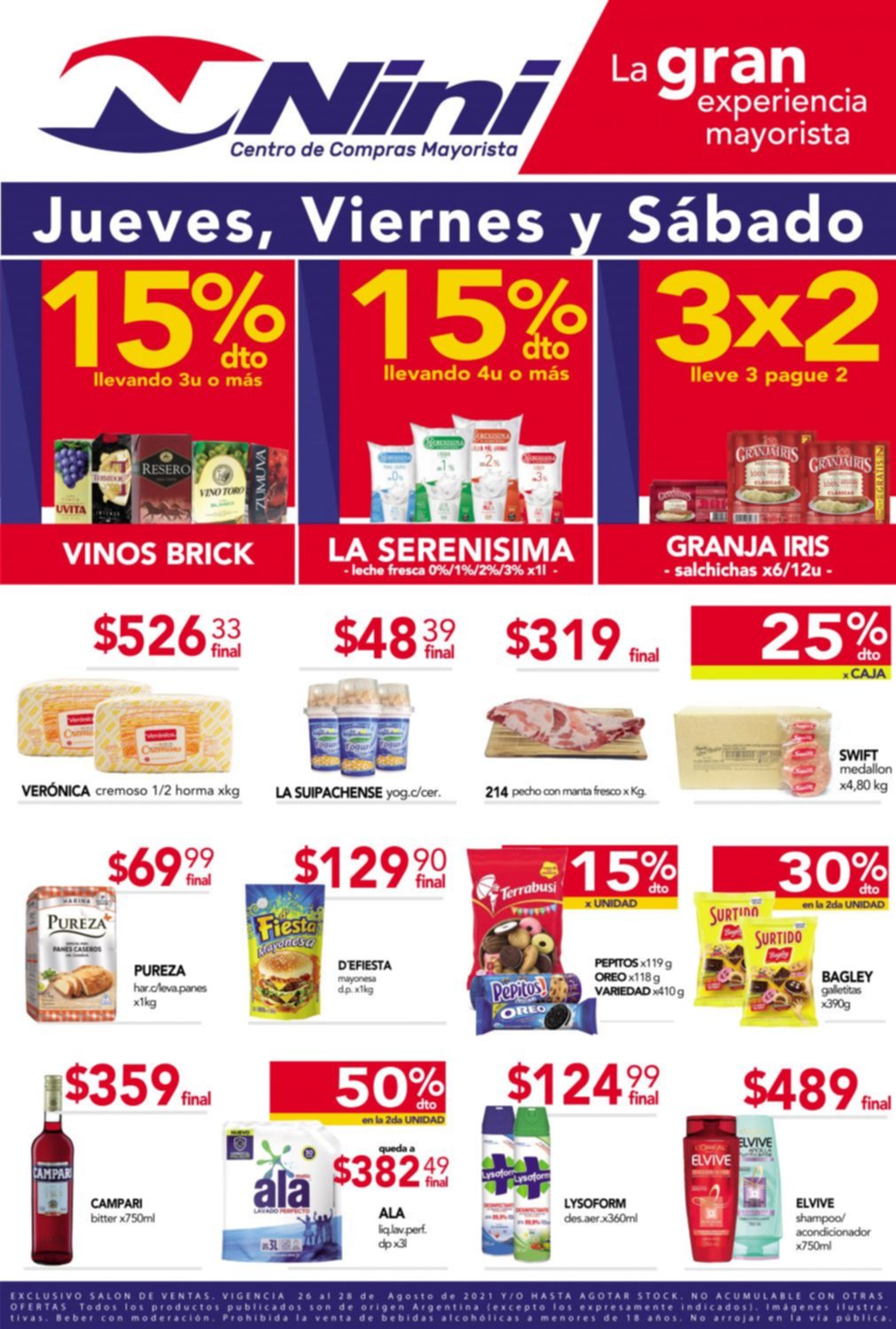 Elegí comprar al mejor precio mayorista y con 15% de descuento