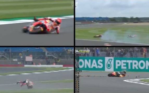 VIDEO: La espectacular caída de Marc Márquez en el MotoGP a más de 260 kilómetros por hora