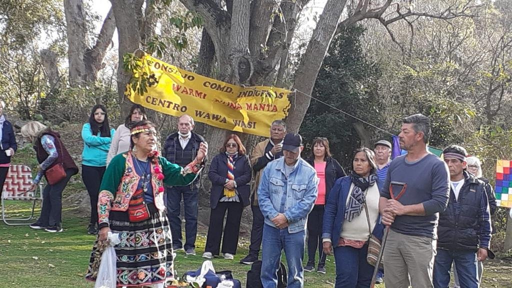 Las comúnidades Indígenas honraron a la Pachamama en el predio del Bosque