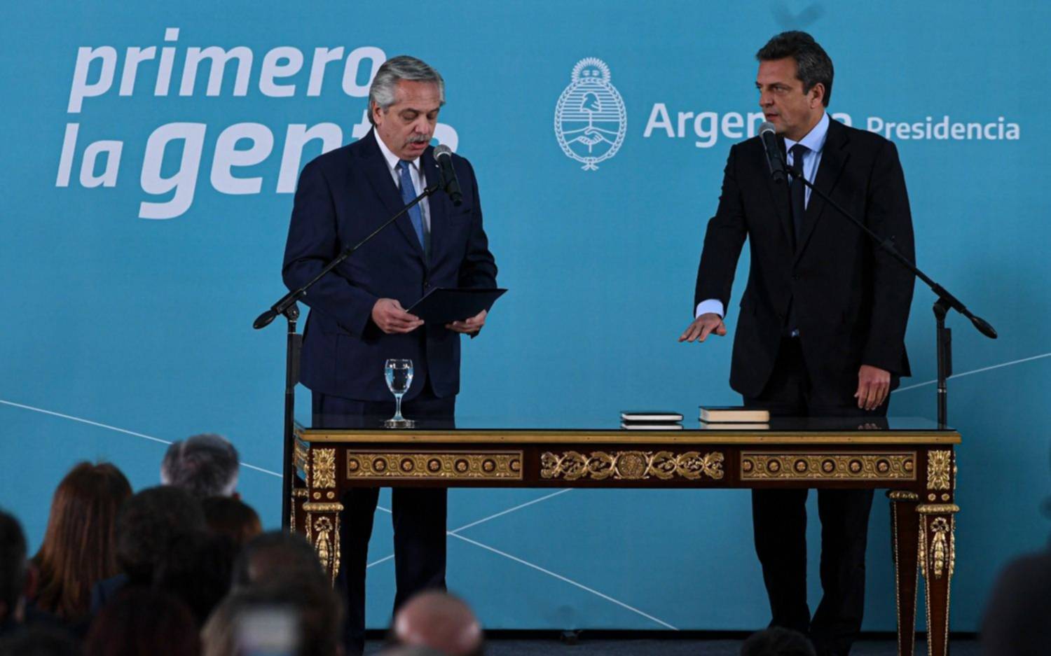 Juró Sergio Massa como ministro de Economía y Alberto pidió "unir esfuerzos"