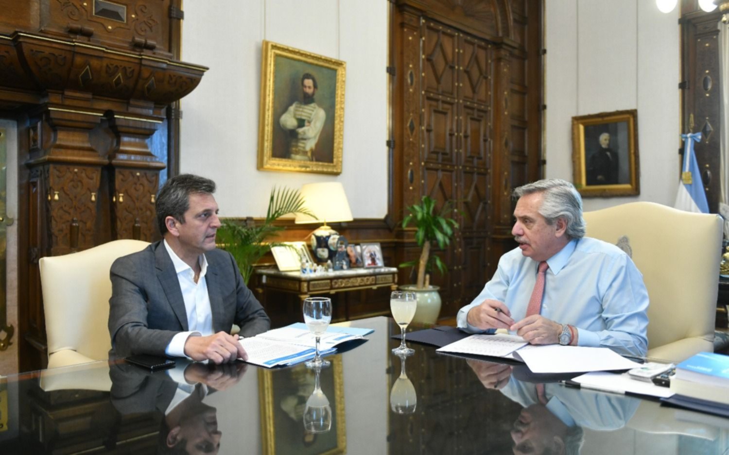 Alberto Fernández se reunió con Sergio Massa: evaluación de las medidas y "hoja de ruta"