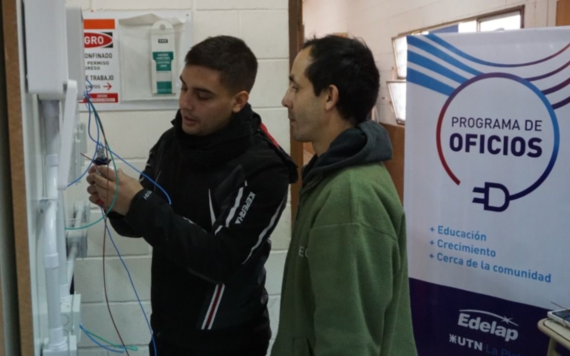 Nueva edición del Programa de Oficios de Edelap dictado por la UTN: se abre la inscripción a vecinos de Berisso