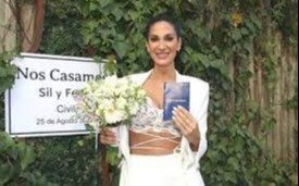 Silvina Escudero dio el "sí" después de 5 años de noviazgo 