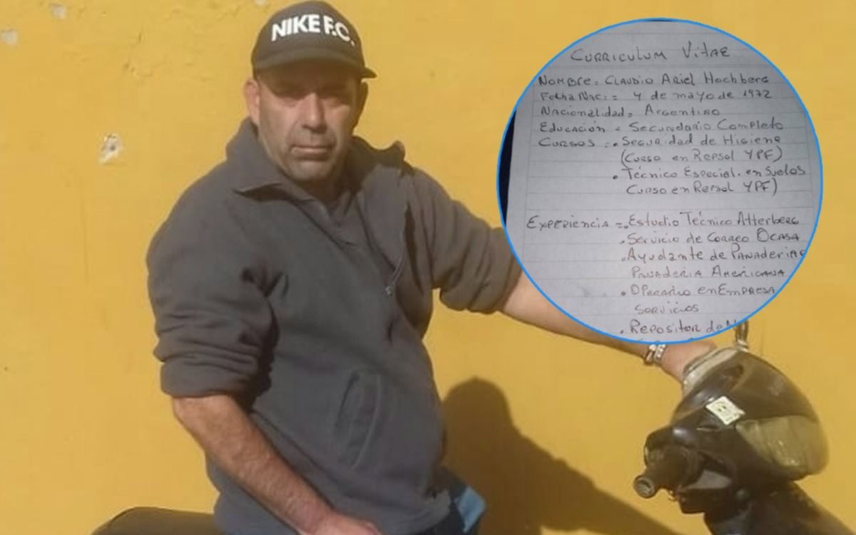 La historia del platense que escribió su CV a mano, lo publicó en redes y tuvo gran repercusión