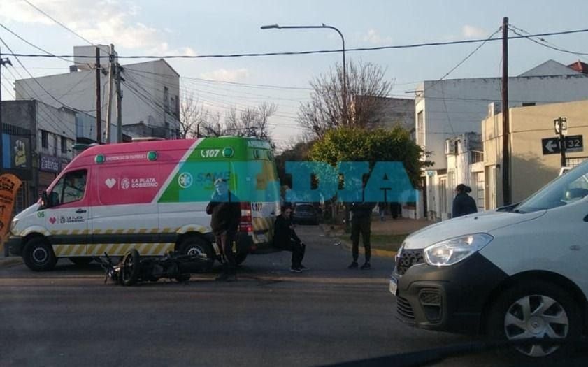 Un motociclista herido, corte vial y demoras en 20 y 32 tras un accidente