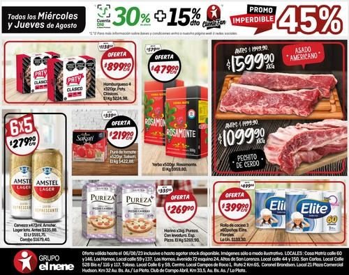 Imperdibles ofertas en El Nene hasta el 6 de agosto
