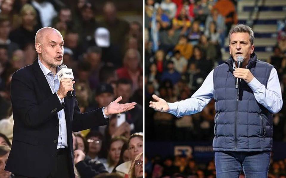 Massa y Rodríguez Larreta cierran sus campañas en La Plata
