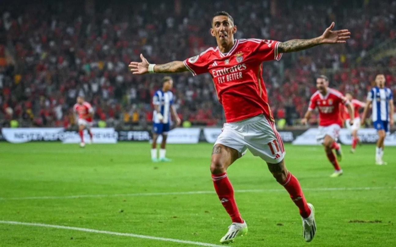 Di María hizo un gol y Benfica ganó la Supercopa