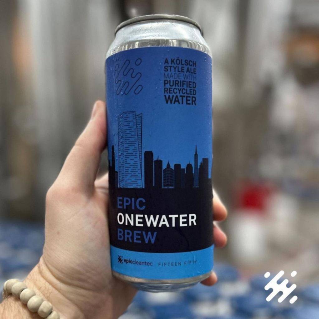 Cerveza hecha a base de agua residual reciclada