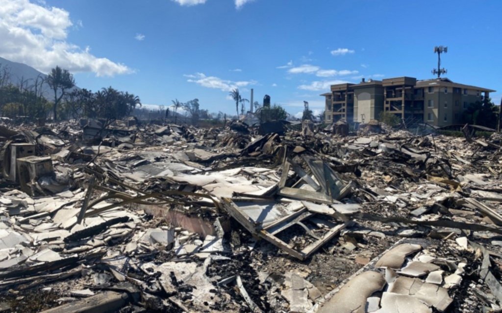 El peor del siglo en Estados Unidos: por el incendio en Hawai, ya hay 96 muertos