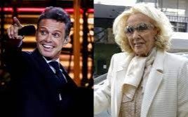 Luis Miguel bajó por primera vez del escenario y fue para saludar a Mirtha Legrand