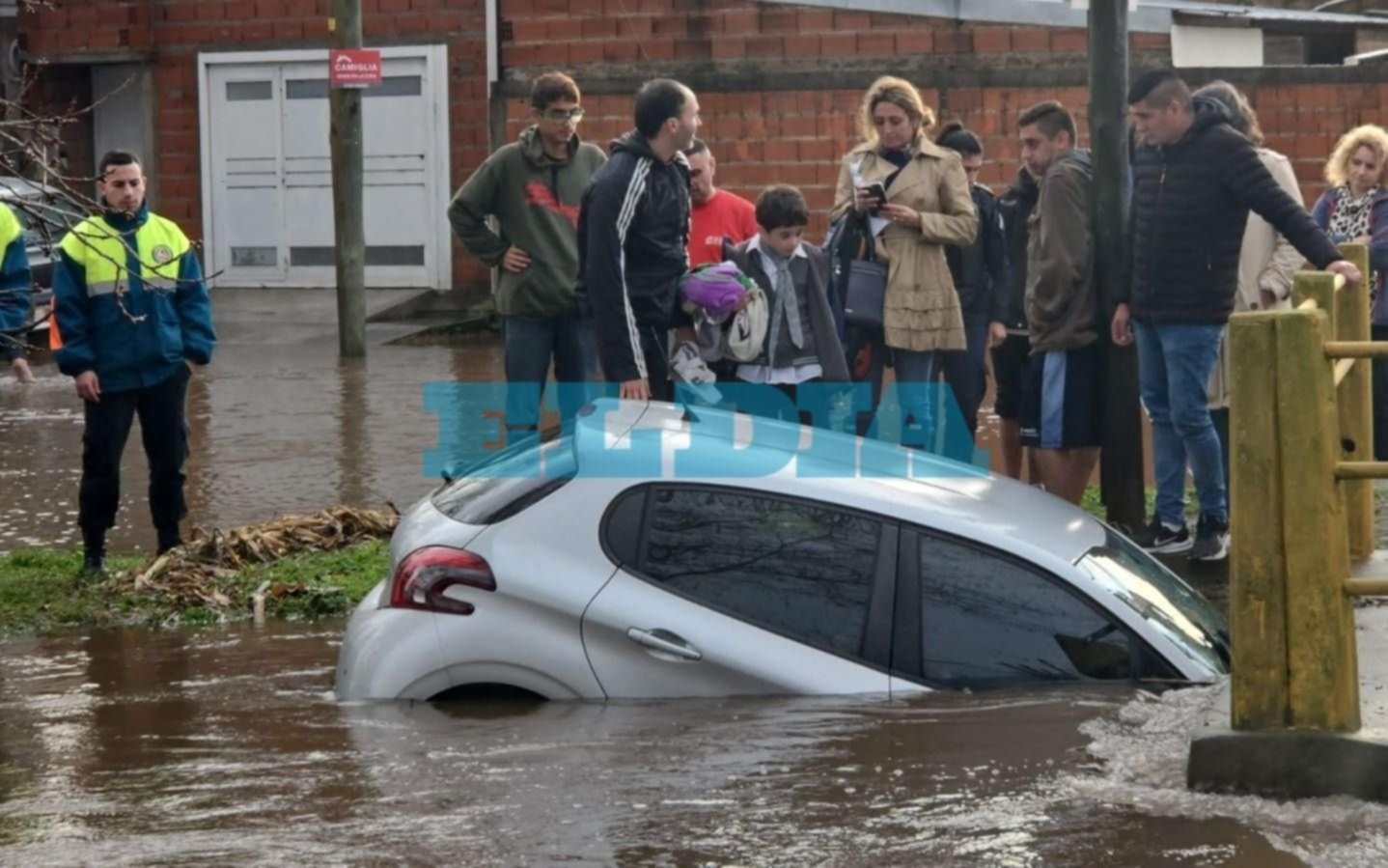 Caídos al arroyo, zanjas y tapados de agua: los autos padecieron el anegamiento en La Plata